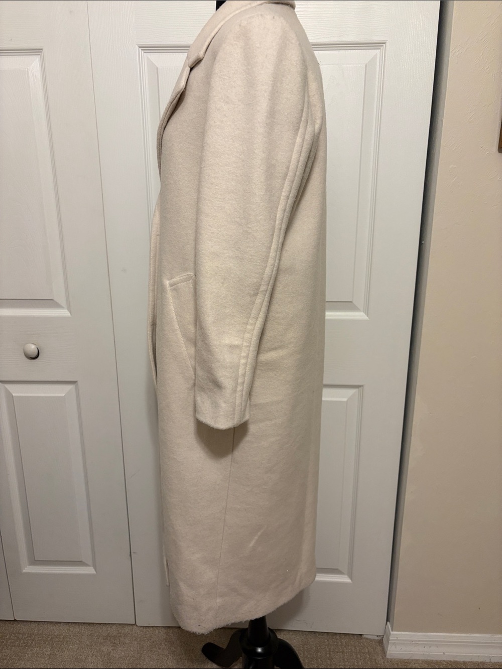 NWT Z Supply Conway Plush Coat Sea Salt White Midi Long Jacket Size Small. - Picture 4 of 12